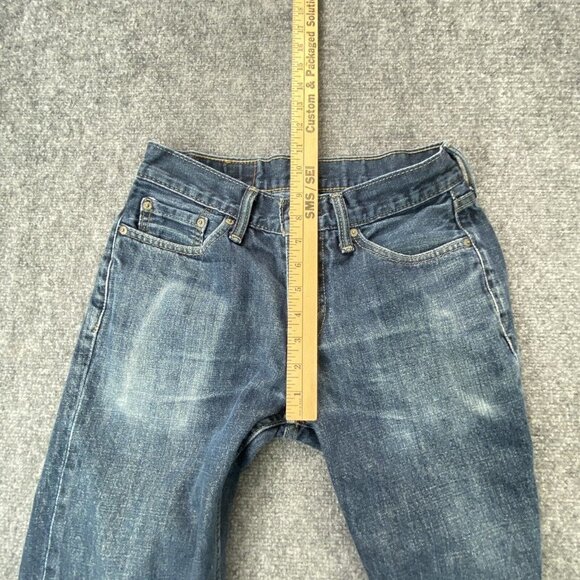 Levi's 514 Jeans Men’s 29x30.5 Blue Slim Straight Denim Distressed‎ Uneven Fade - Picture 7 of 15